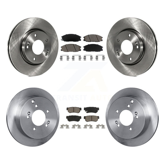 [Avant + Arrière] Kit de Disque et plaquette (céramique) de frein pour 2001-2006 Hyundai Santa Fe avec 276mm Diameter Rotor K8C-100947