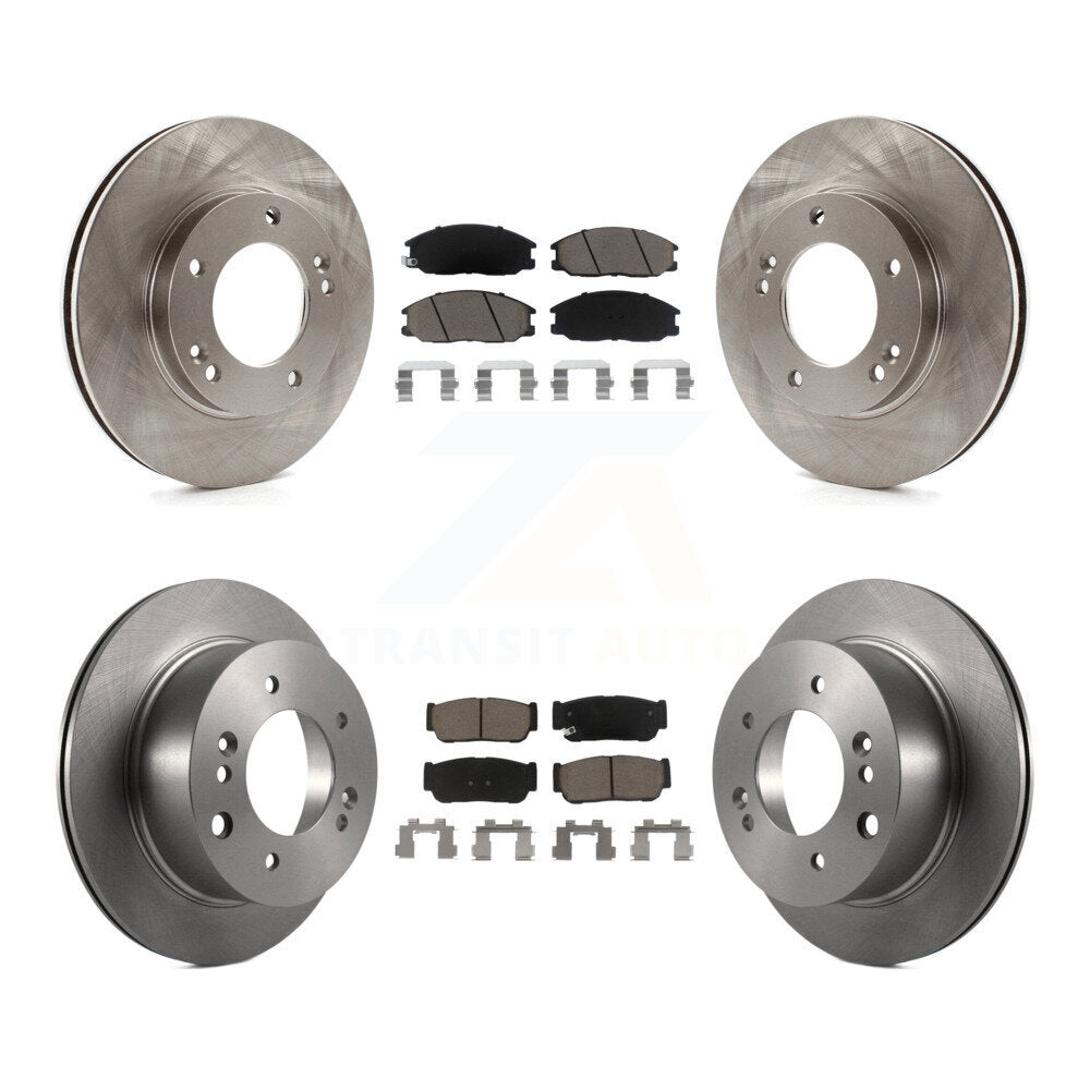 [Avant + Arrière] Kit de Disque et plaquette (céramique) de frein pour 2003-2006 Kia Sorento K8C-100948