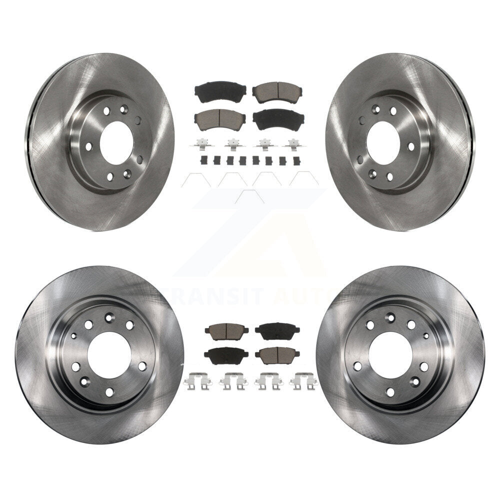 [Avant + Arrière] Kit de Disque et plaquette (céramique) de frein pour Ford Fusion Mazda 6 Lincoln MKZ Mercury Milan Zephyr K8C-100955
