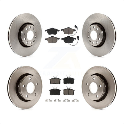 [Avant + Arrière] Kit de Disque et plaquette (céramique) de frein pour 2002-2003 Audi S6 avec 312mm Diameter Rotor K8C-100967 par Transit Auto