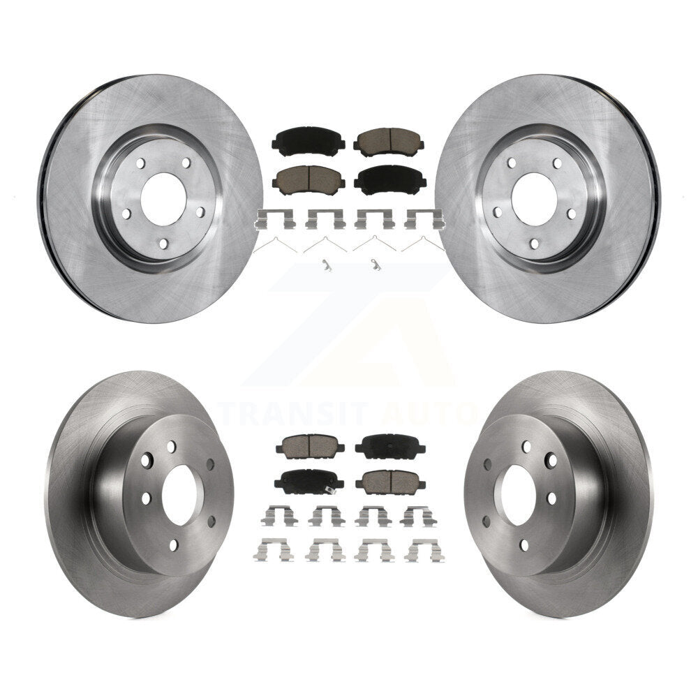[Avant + Arrière] Kit de Disque et plaquette (céramique) de frein pour 2007-2012 Nissan Sentra SE-R Spec V K8C-100970