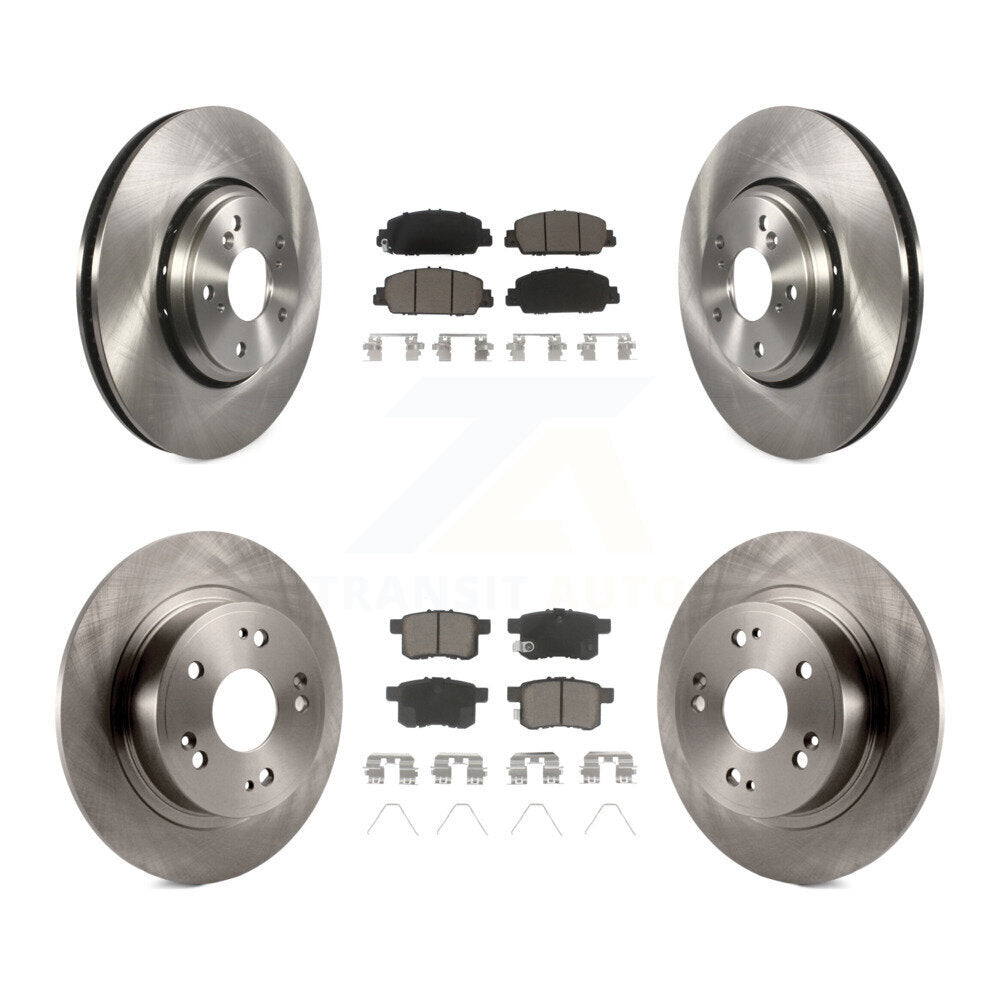 [Avant + Arrière] Kit de Disque et plaquette (céramique) de frein pour 2017 Honda Accord Hybrid EX-L Touring K8C-100989