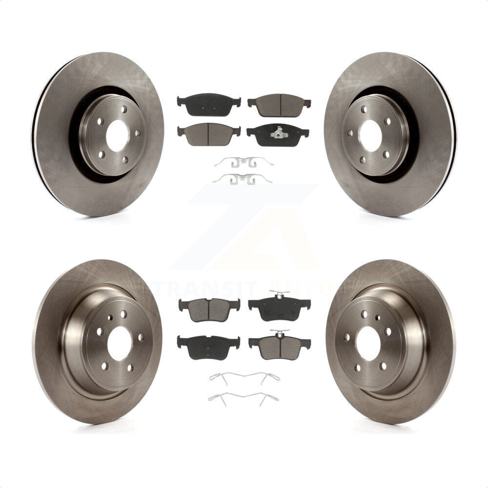 [Avant + Arrière] Kit de Disque et plaquette (céramique) de frein pour Lincoln MKC K8C-100990 par Transit Auto