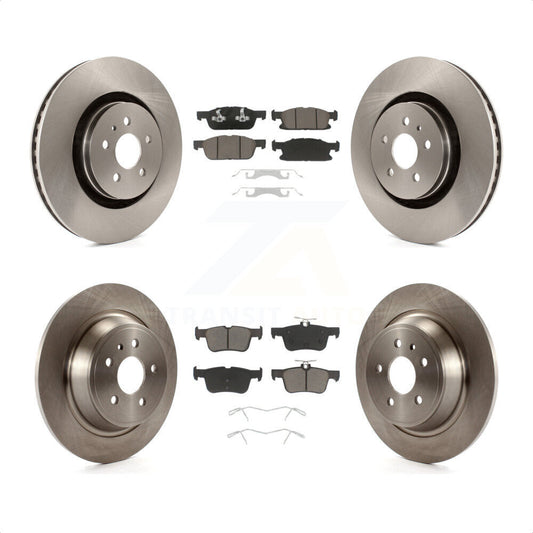 [Avant + Arrière] Kit de Disque et plaquette (céramique) de frein pour 2017 Lincoln MKX avec 14mm Wheel Lugs K8C-100993 par Transit Auto