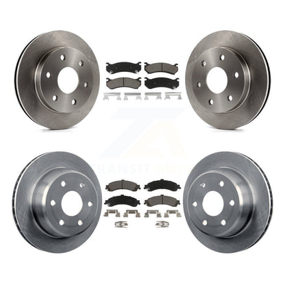 [Avant + Arrière] Kit de Disque et plaquette (céramique) de frein pour Chevrolet Silverado 1500 GMC Tahoe Sierra Suburban Yukon Avalanche XL Cadillac Escalade ESV EXT K8C-100996