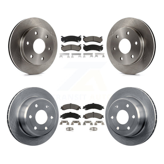 [Avant + Arrière] Kit de Disque et plaquette (céramique) de frein pour Chevrolet Silverado 1500 GMC Tahoe Sierra Suburban Yukon Avalanche XL Cadillac Escalade ESV EXT K8C-100996
