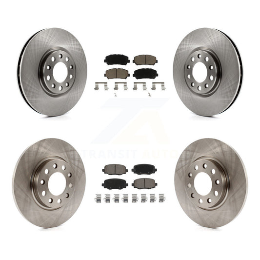 [Avant + Arrière] Kit de Disque et plaquette (céramique) de frein pour 2015-2017 Chrysler 200 avec 305mm Diameter Rotor K8C-100998
