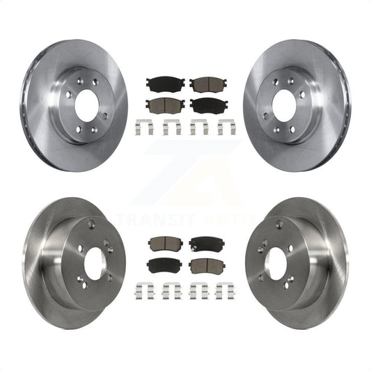 [Avant + Arrière] Kit de Disque et plaquette (céramique) de frein pour Hyundai Accent Kia Rio Rio5 K8C-100999 par Transit Auto
