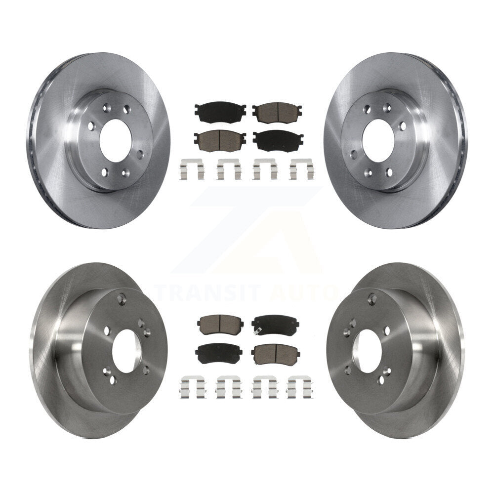 [Avant + Arrière] Kit de Disque et plaquette (céramique) de frein pour Hyundai Accent Kia Rio Rio5 K8C-100999