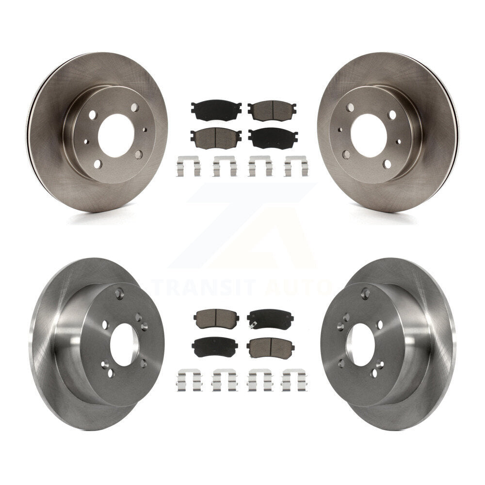 [Avant + Arrière] Kit de Disque et plaquette (céramique) de frein pour 2006 Hyundai Accent Hatchback K8C-101000