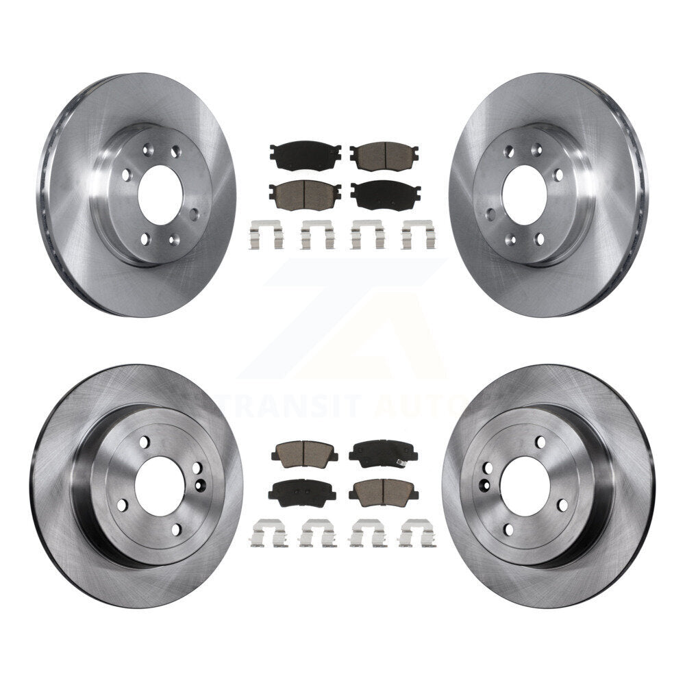 [Avant + Arrière] Kit de Disque et plaquette (céramique) de frein pour 2011 Hyundai Accent K8C-101001