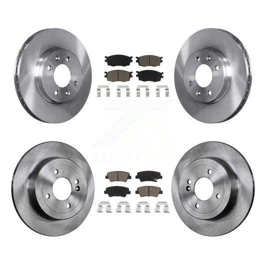 [Avant + Arrière] Kit de Disque et plaquette (céramique) de frein pour 2011 Hyundai Accent K8C-101001