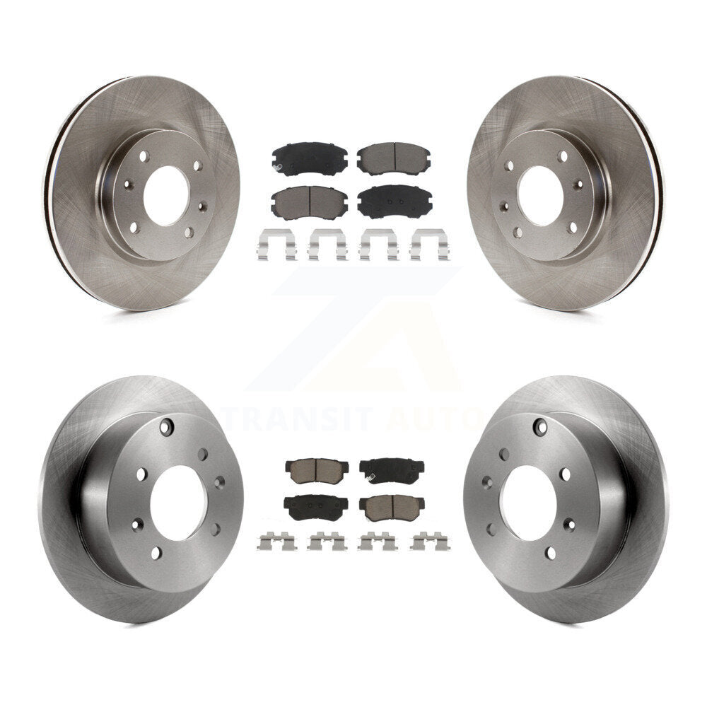 [Avant + Arrière] Kit de Disque et plaquette (céramique) de frein pour Kia Optima Hyundai Sonata Magentis K8C-101004