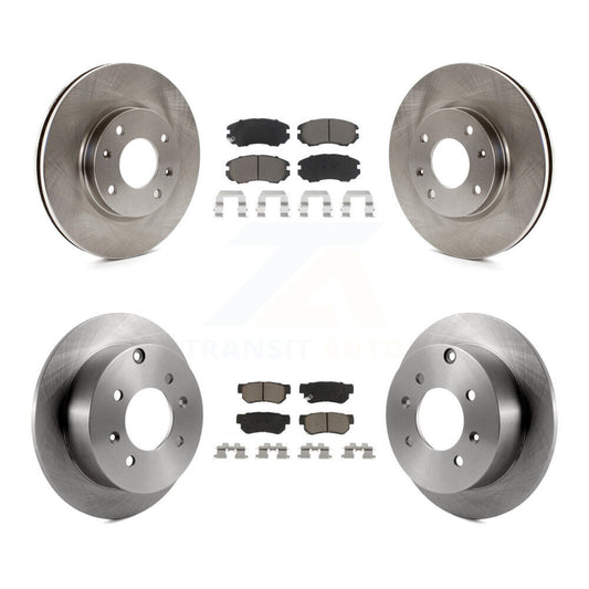 [Avant + Arrière] Kit de Disque et plaquette (céramique) de frein pour Kia Optima Hyundai Sonata Magentis K8C-101004