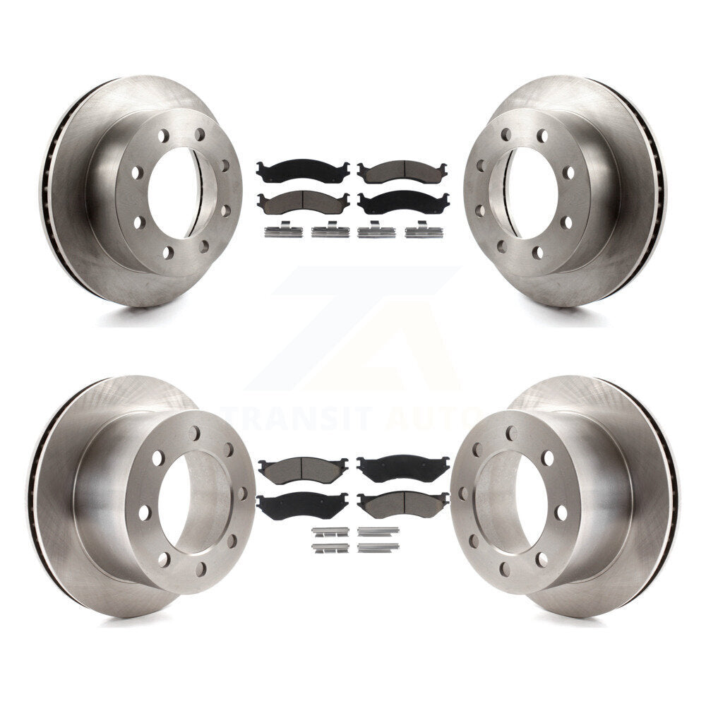 [Avant + Arrière] Kit de Disque et plaquette (céramique) de frein pour 2001-2002 Dodge Ram 2500 3500 K8C-101009