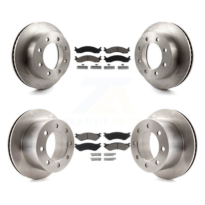 [Avant + Arrière] Kit de Disque et plaquette (céramique) de frein pour 2001-2002 Dodge Ram 2500 3500 K8C-101009