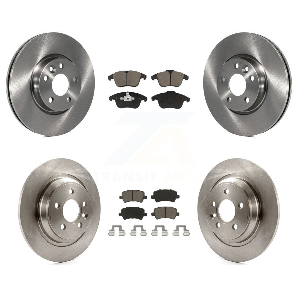 [Avant + Arrière] Kit de Disque et plaquette (céramique) de frein pour 2013-2014 Volvo S60 avec 300mm Diameter Rotor K8C-101011