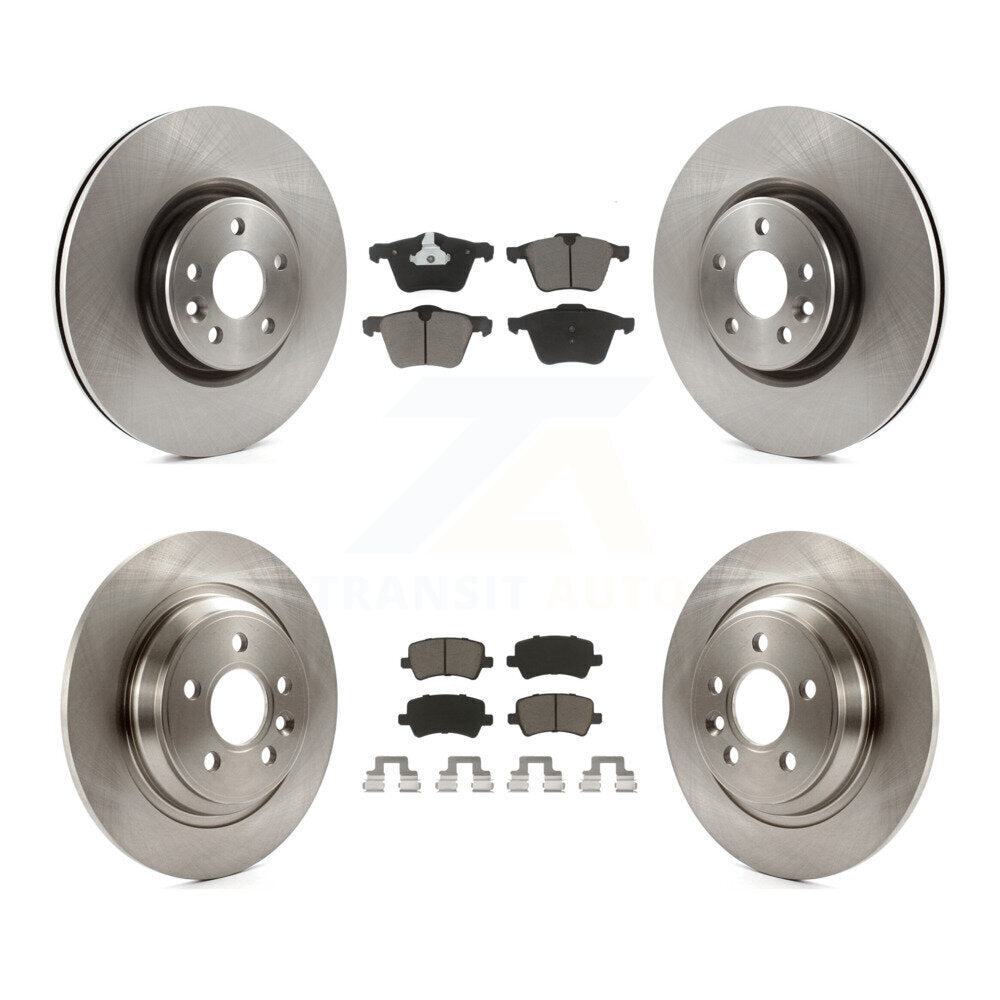 [Avant + Arrière] Kit de Disque et plaquette (céramique) de frein pour Volvo S60 V70 avec 336mm Diameter Rotor K8C-101012
