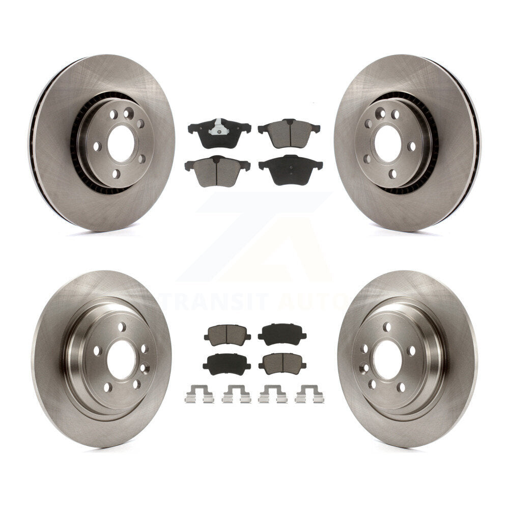[Avant + Arrière] Kit de Disque et plaquette (céramique) de frein pour Volvo S60 V60 Cross Country V70 K8C-101013