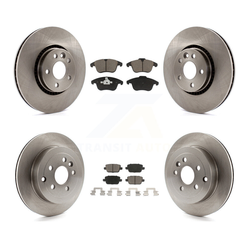 [Avant + Arrière] Kit de Disque et plaquette (céramique) de frein pour 2008-2011 Land Rover LR2 K8C-101014