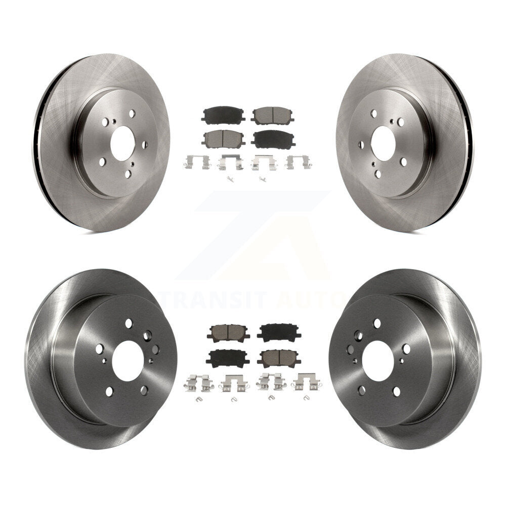 [Avant + Arrière] Kit de Disque et plaquette (céramique) de frein pour Lexus Toyota Highlander RX350 RX330 RX400h K8C-101015
