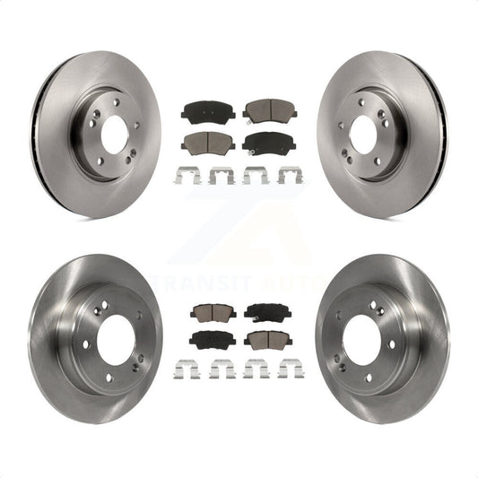 [Avant + Arrière] Kit de Disque et plaquette (céramique) de frein pour 2015 Hyundai Veloster Tech RE FLEX SE K8C-101021 par Transit Auto