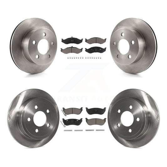 [Avant + Arrière] Kit de Disque et plaquette (céramique) de frein pour Jeep Wrangler TJ rear brakes K8C-101024