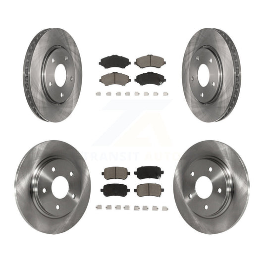 [Avant + Arrière] Kit de Disque et plaquette (céramique) de frein pour Dodge Grand Caravan Chrysler Town & Country Journey Volkswagen Routan Ram C/V K8C-101026