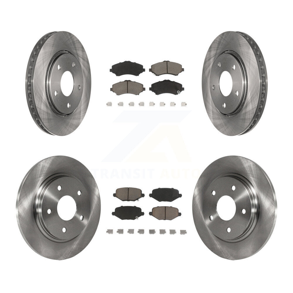 [Avant + Arrière] Kit de Disque et plaquette (céramique) de frein pour Dodge Grand Caravan Chrysler Town & Country Journey Ram C/V Volkswagen Routan K8C-101027