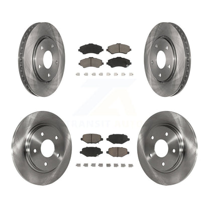 [Avant + Arrière] Kit de Disque et plaquette (céramique) de frein pour Dodge Grand Caravan Chrysler Town & Country Journey Ram C/V Volkswagen Routan K8C-101027