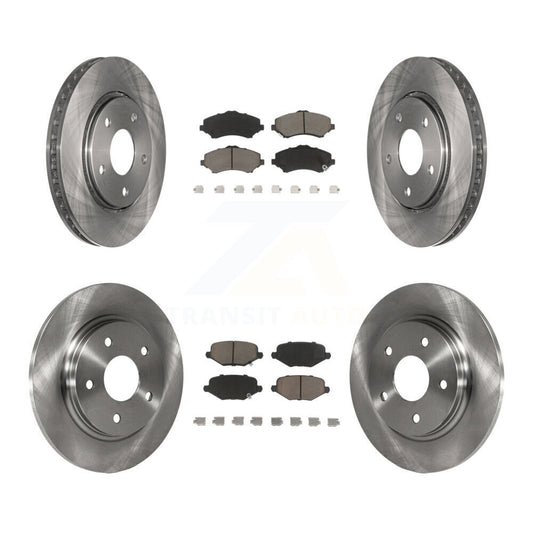 [Avant + Arrière] Kit de Disque et plaquette (céramique) de frein pour Dodge Grand Caravan Chrysler Town & Country Journey Ram C/V Volkswagen Routan K8C-101027