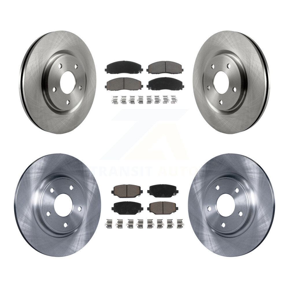 [Avant + Arrière] Kit de Disque et plaquette (céramique) de frein pour Dodge Grand Caravan Journey Chrysler Town & Country Ram C/V Volkswagen Routan K8C-101028