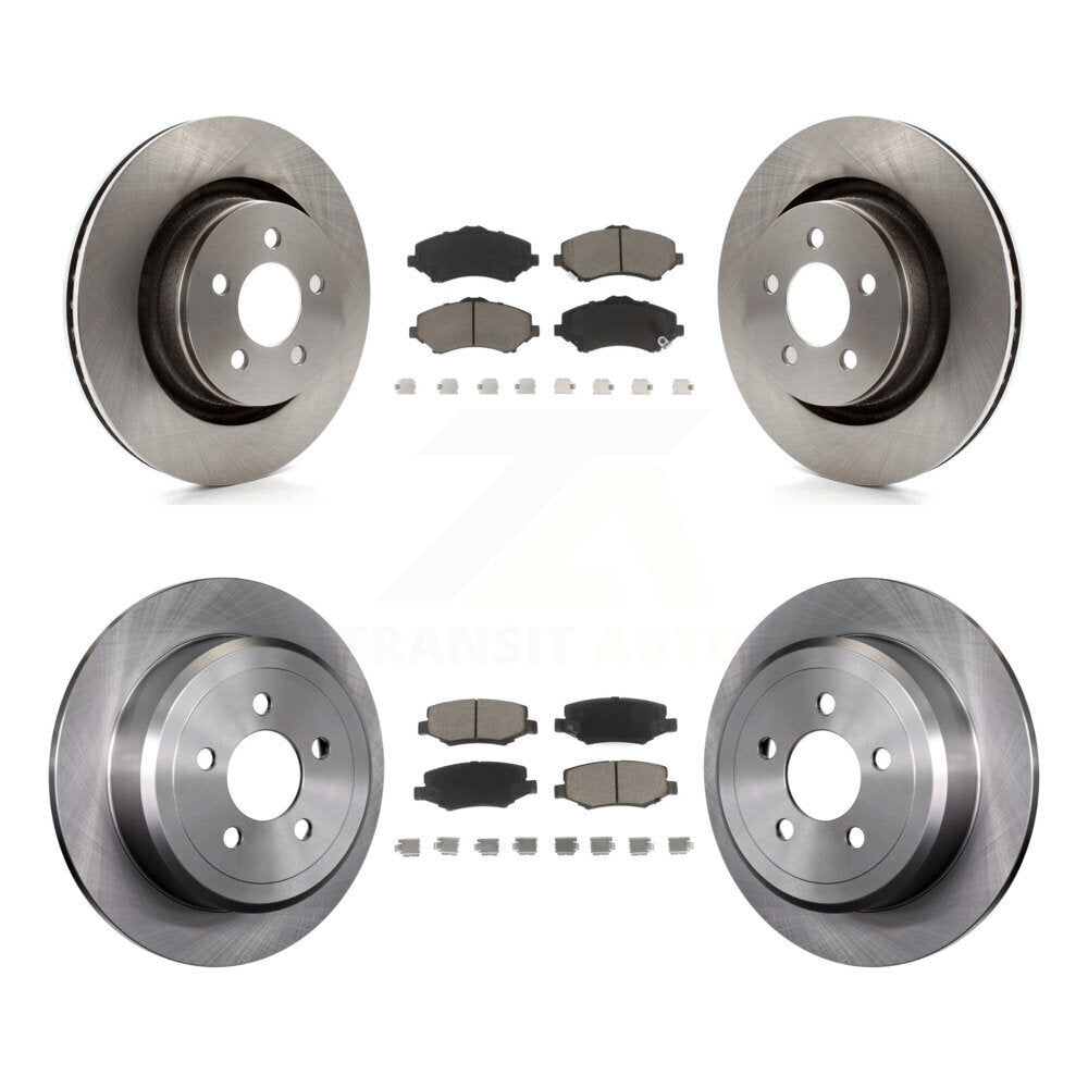 [Avant + Arrière] Kit de Disque et plaquette (céramique) de frein pour Jeep Liberty Dodge Nitro avec 332mm Diameter Rotor K8C-101029