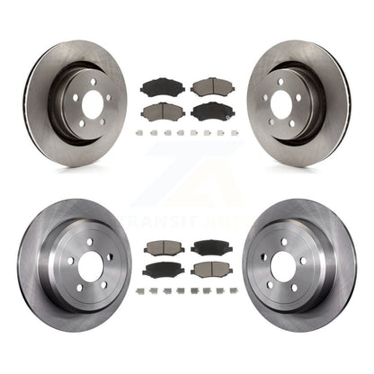[Avant + Arrière] Kit de Disque et plaquette (céramique) de frein pour Jeep Liberty Dodge Nitro avec 332mm Diameter Rotor K8C-101029