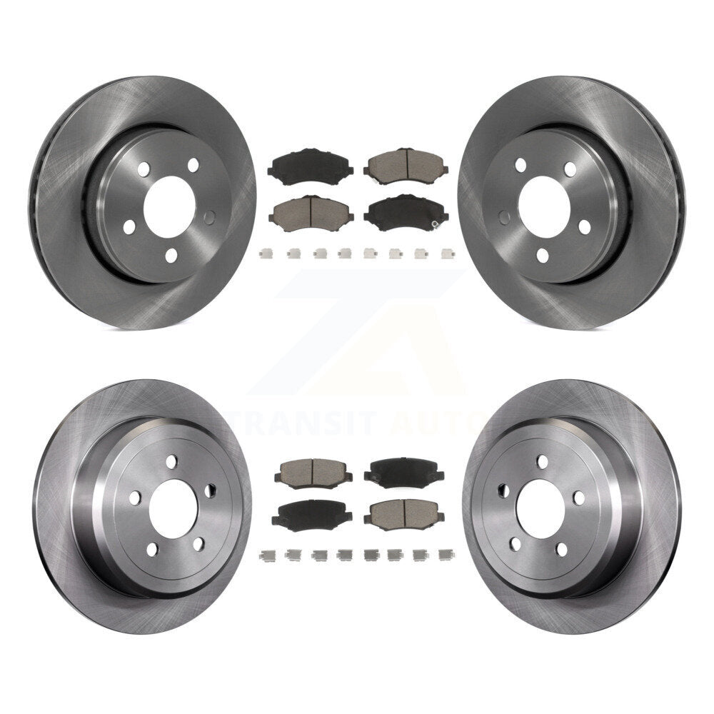 [Avant + Arrière] Kit de Disque et plaquette (céramique) de frein pour Jeep Liberty Dodge Nitro K8C-101030
