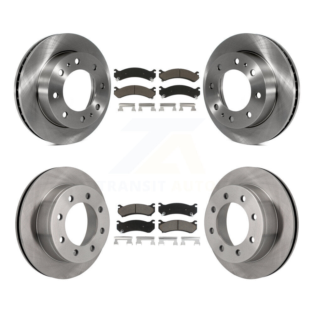[Avant + Arrière] Kit de Disque et plaquette (céramique) de frein pour Chevrolet Silverado 2500 HD GMC Sierra 3500 Classic Suburban Yukon XL Avalanche K8C-101035