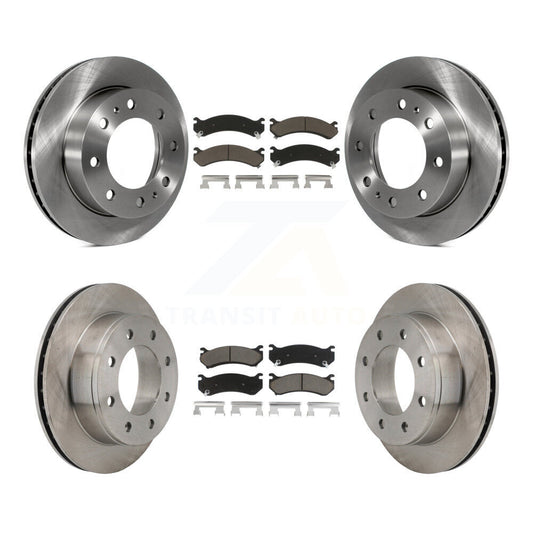 [Avant + Arrière] Kit de Disque et plaquette (céramique) de frein pour Chevrolet Silverado 2500 HD GMC Sierra Hummer H2 1500 Suburban Yukon XL Avalanche Classic K8C-101036