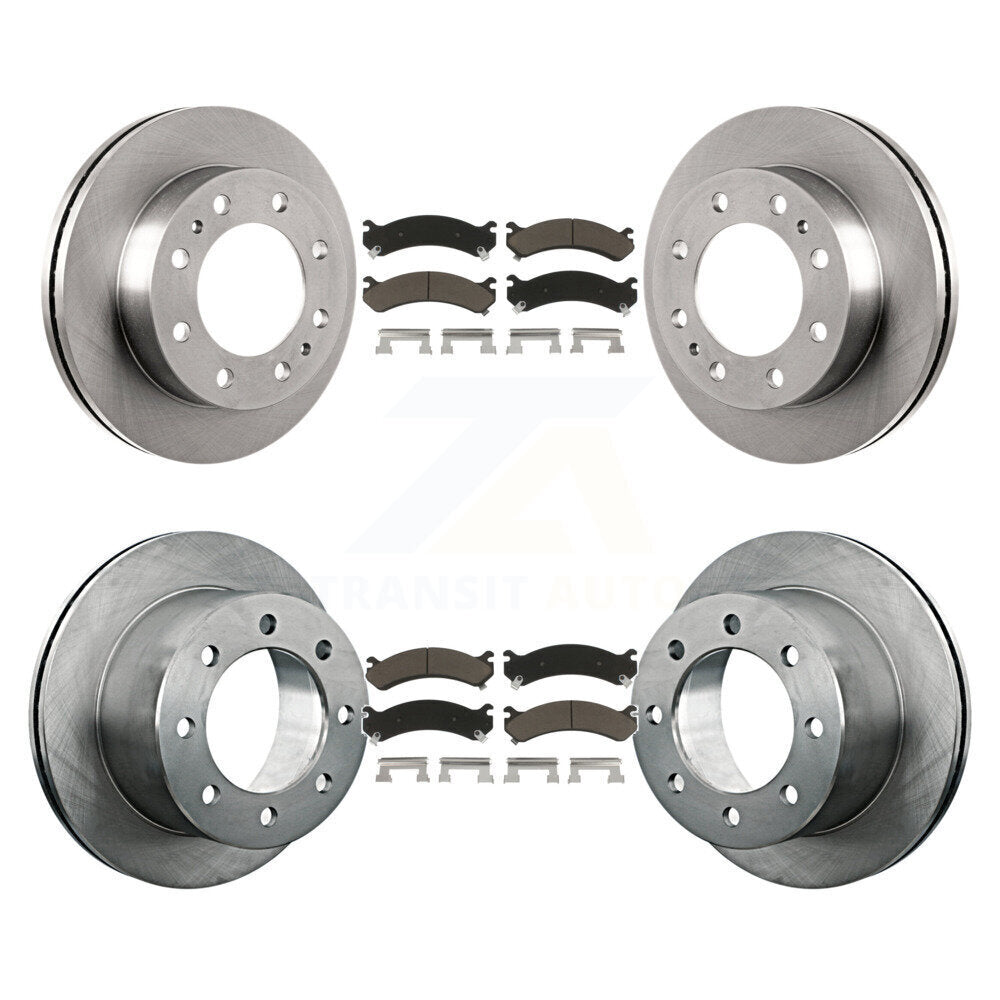 [Avant + Arrière] Kit de Disque et plaquette (céramique) de frein pour Chevrolet Silverado 3500 HD GMC Sierra Classic K8C-101037