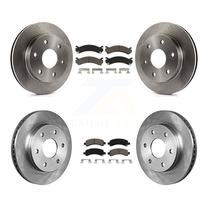 [Avant + Arrière] Kit de Disque et plaquette (céramique) de frein pour 2006 Chevrolet Express 2500 GAS engine avec 6 Lug Wheels K8C-101040 par Transit Auto