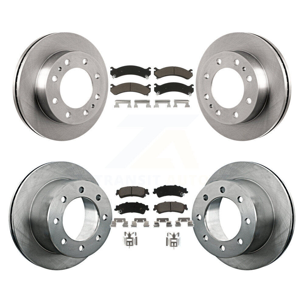 [Avant + Arrière] Kit de Disque et plaquette (céramique) de frein pour 2001 Chevrolet Silverado 3500 GMC Sierra K8C-101043