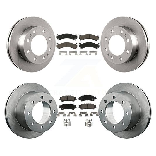 [Avant + Arrière] Kit de Disque et plaquette (céramique) de frein pour 2001 Chevrolet Silverado 3500 GMC Sierra K8C-101043