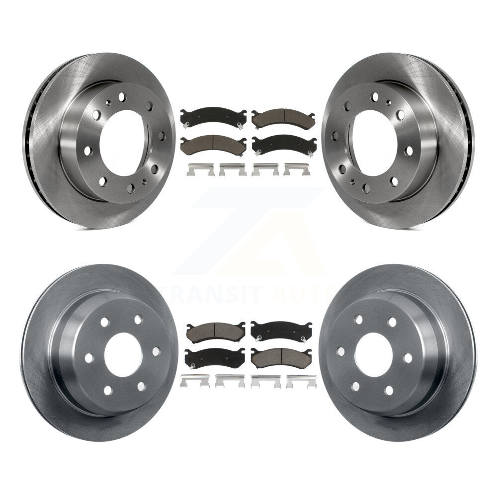 [Avant + Arrière] Kit de Disque et plaquette (céramique) de frein pour 2003 Chevrolet Silverado 2500 HD Suburban GMC Sierra K8C-101045