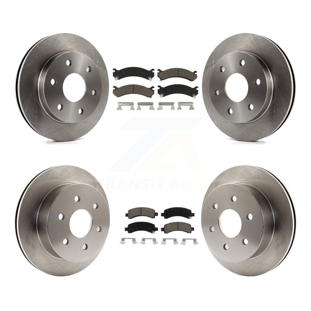 [Avant + Arrière] Kit de Disque et plaquette (céramique) de frein pour 2006 GMC Savana 2500 GAS engine avec 7300 Lb GVW K8C-101046