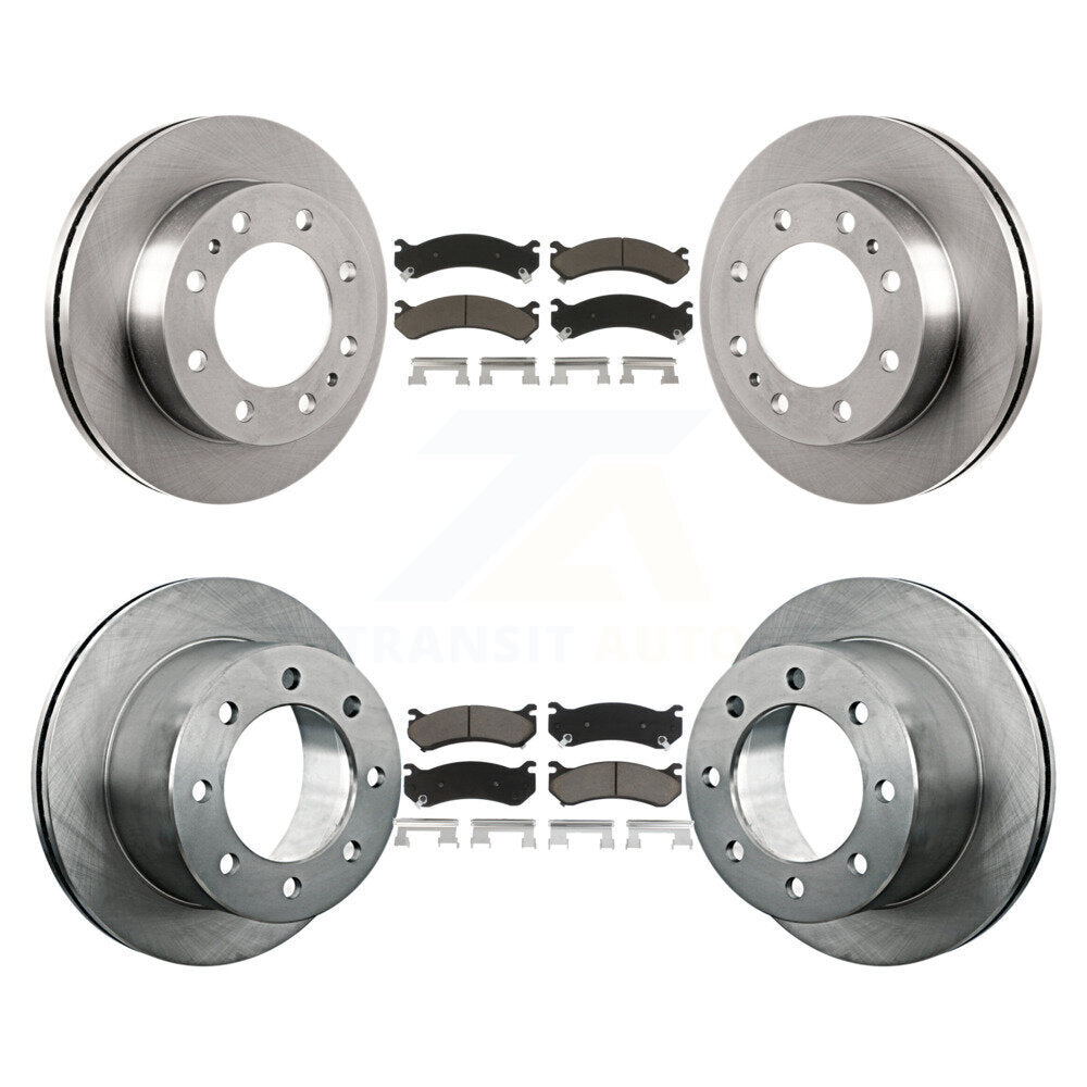[Avant + Arrière] Kit de Disque et plaquette (céramique) de frein pour 2007 GMC Sierra 3500 Classic avec 12000 Lb GVW K8C-101047