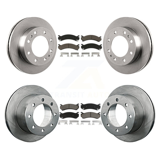 [Avant + Arrière] Kit de Disque et plaquette (céramique) de frein pour 2007 GMC Sierra 3500 Classic avec 12000 Lb GVW K8C-101047