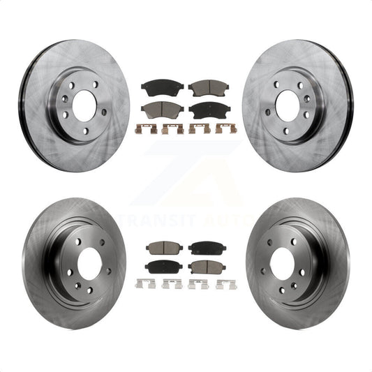 [Avant + Arrière] Kit de Disque et plaquette (céramique) de frein pour Chevrolet Cruze Buick Verano Volt Orlando K8C-101049 par Transit Auto