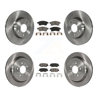 [Avant + Arrière] Kit de Disque et plaquette (céramique) de frein pour 2013-2015 Cadillac ATS avec 300mm Diameter Rotor K8C-101051 par Transit Auto