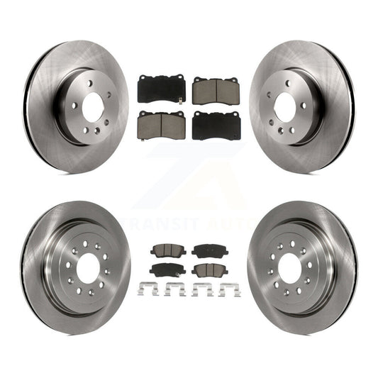 [Avant + Arrière] Kit de Disque et plaquette (céramique) de frein pour 2013-2015 Cadillac ATS avec 321mm Diameter Rotor K8C-101052
