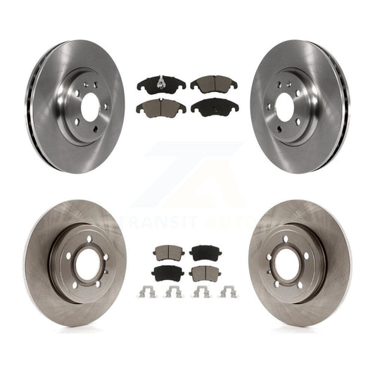 [Avant + Arrière] Kit de Disque et plaquette (céramique) de frein pour 2009 Audi A4 Quattro Sedan Wagon avec 288mm Diameter Rotor K8C-101059