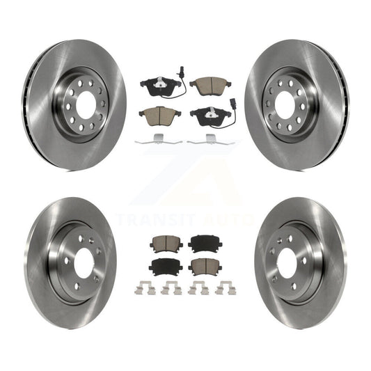 [Avant + Arrière] Kit de Disque et plaquette (céramique) de frein pour 2009 Audi A4 Quattro Convertible avec 300mm Diameter Rotor K8C-101060